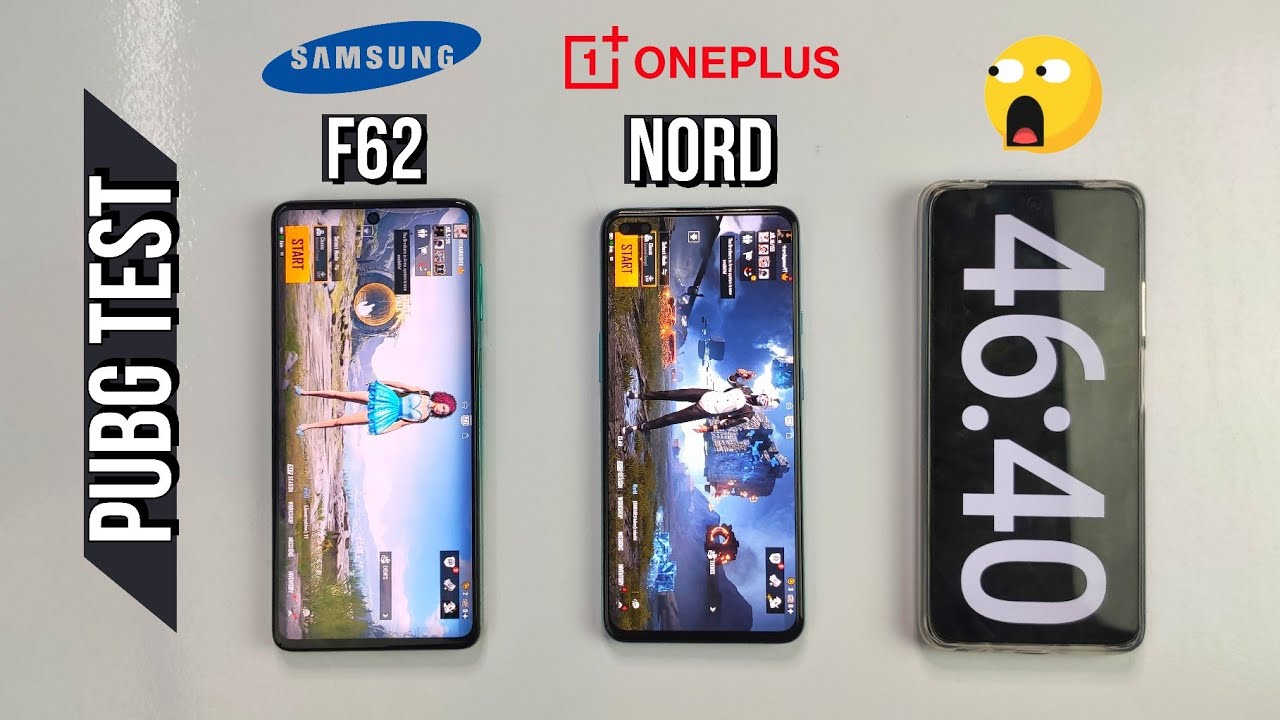Samsung F62 vs Oneplus Nord Pubg Test, Heating & Battery Test | Worst Performance Ever 🤦