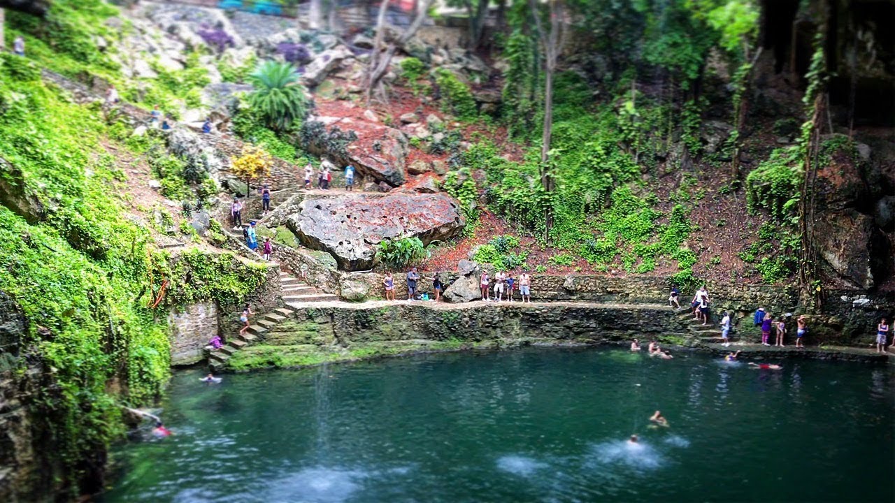 One of The Best Place in Mexico Beautiful Cenote Maya and Valladolid city 4K UHD