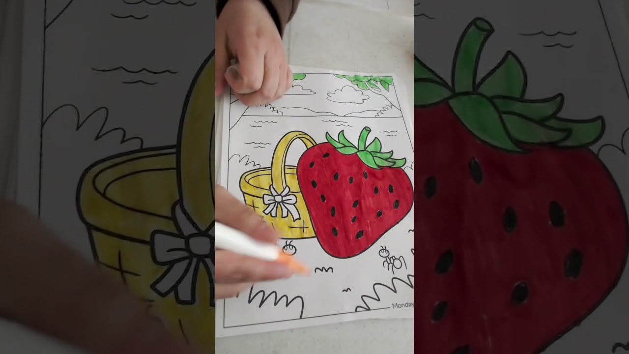 Watch This Strawberry Come to Life with Color!
