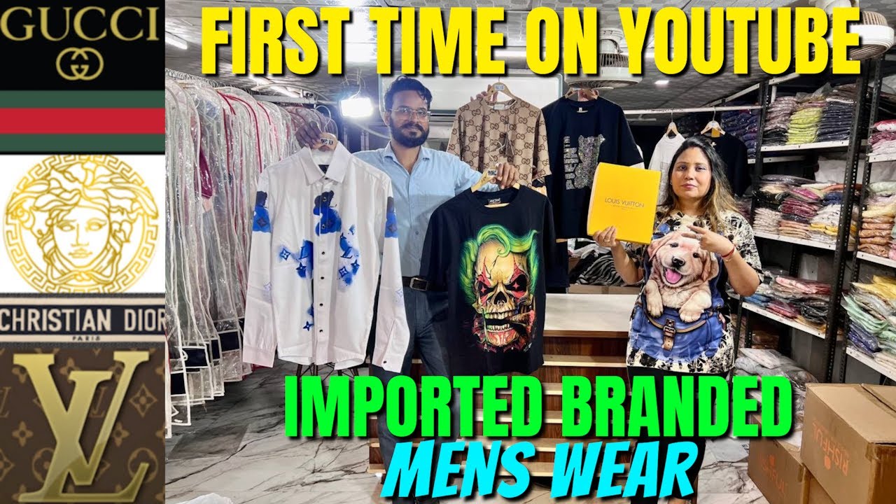 Imported Mens Wear Tshirt Shirts Brand Like - Gucci Dior LV Versace  | WHOLESALE & RETAIL Warehouse