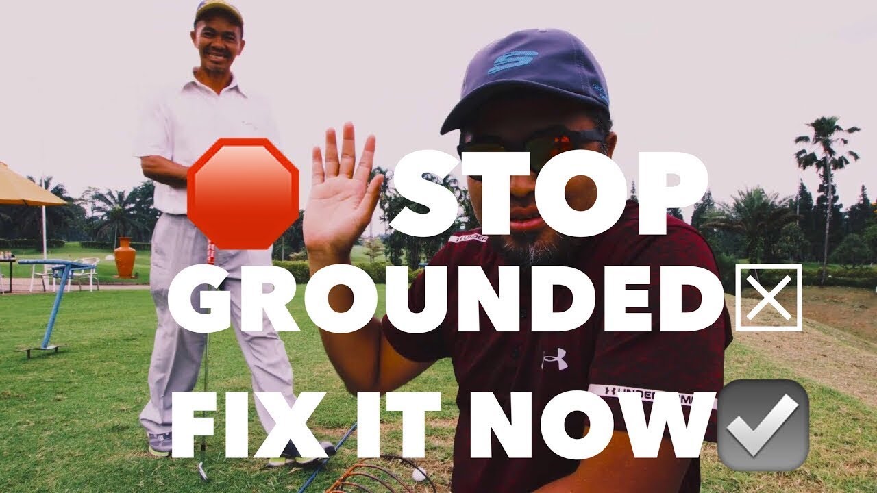 Cara Menghindari Grounded Saat memukul Bola Golf