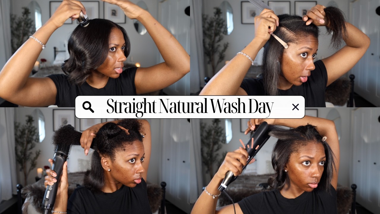 Treatment, Wash & Style Wash Day | Straight Natural Wash Day | Niara Alexis