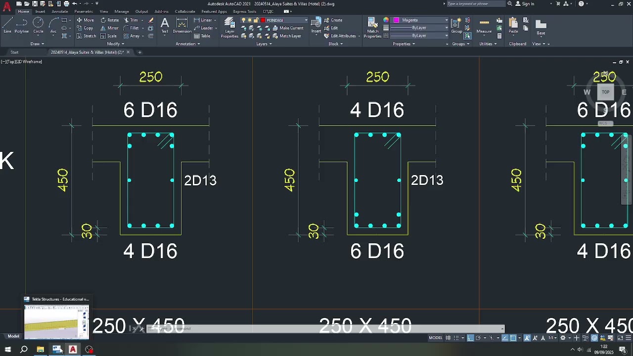 TUTORIAL TEKLA STRUCTURE - CARA MEMBUAT JOIN BAIK KOLOM MAUPUN BALOK BASE ON GAMBAR