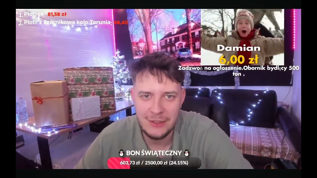 Mahonek telefony z dnia (19.12.25) alkoholik,siano na wigilię, piekarnik
