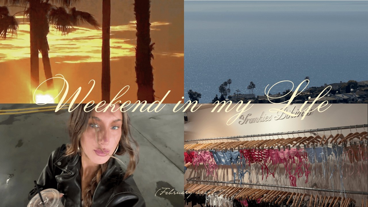 weekend in my life in california: photoshoots, traveling, shopping, birthdays!