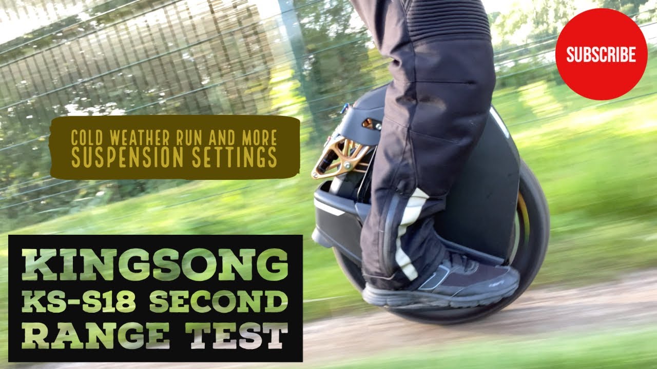 KingSong KS-S18 - Second Range Test - Higher speed and cold morning run [Production Model]