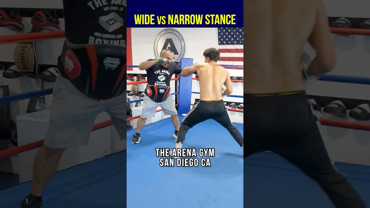 WIDE vs NARROW Boxing Stance! Which One&rsquo;s BETTER? #boxing #footwork #training #technique #boxeo