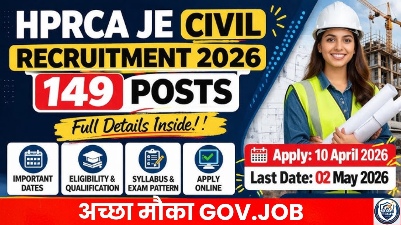 HPRCA JE Civil Recruitment 2026 | Notification, Eligibility, Salary, Apply Online