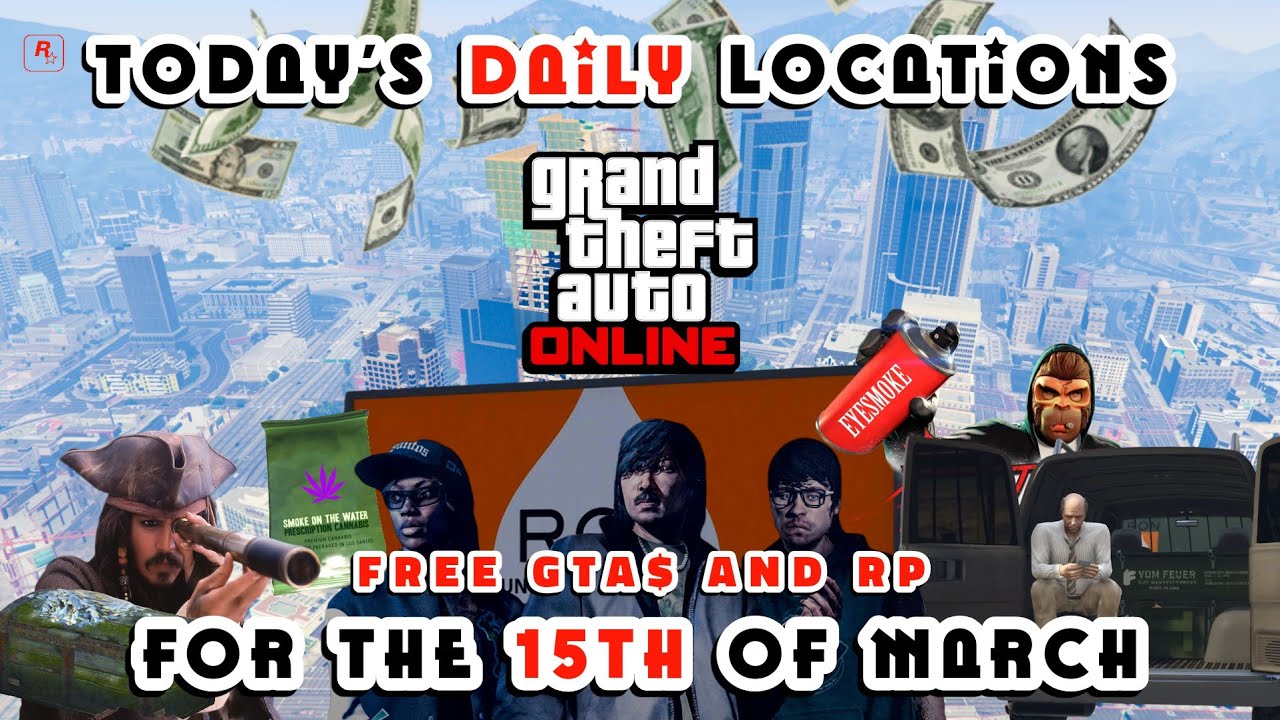 GTA: Online. • Места расположения затонувшего корабля, фургона с оружием, уличных торговцев, номе...