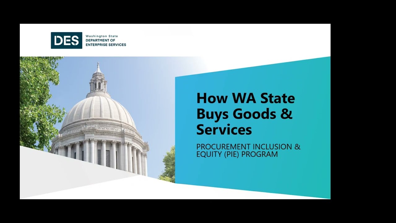 DES Contracting How Agencies Buy