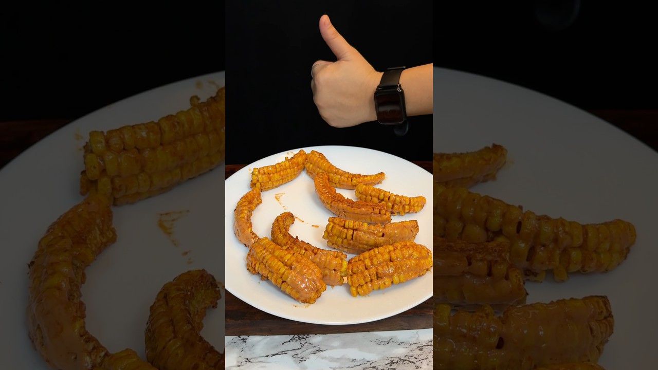 Monsoon Special Spicy Corn Ribs ASMR || #shorts #food #cooking #indianasmrworld #corn