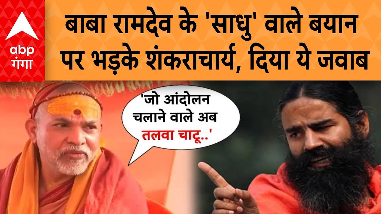 Shankaracharya On Baba Ramdev: बाबा रामदेव के 'साधु' वाले बयान पर भड़के शंकारचार्य, दिया ये जवाब