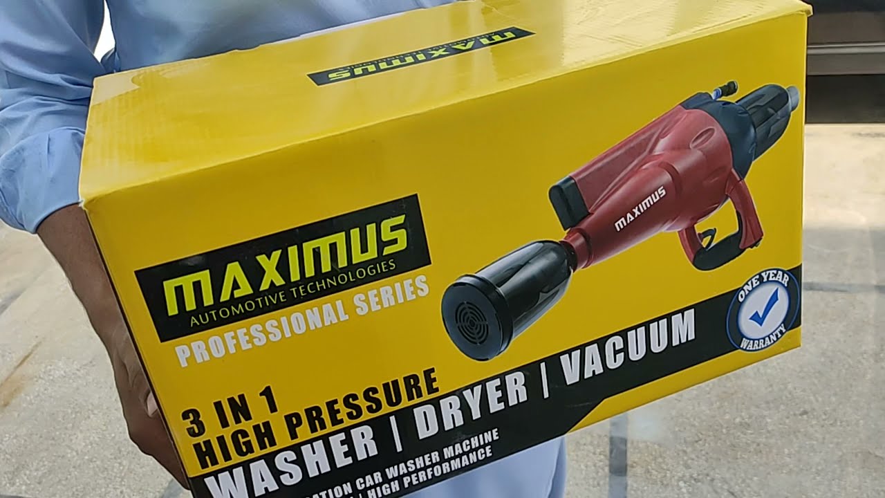 NO.1 Maximus Multifunctional Pressure Washer Vacuum Cleaner & Dryer 3 In 1 !!