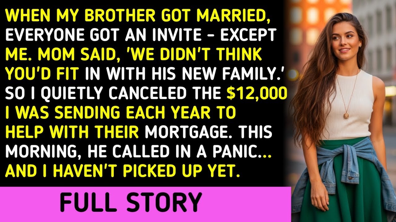When My Brother Got Married, Everyone Got An Invite - Except Me. Mom Said, 'We Didn't Think You'd F