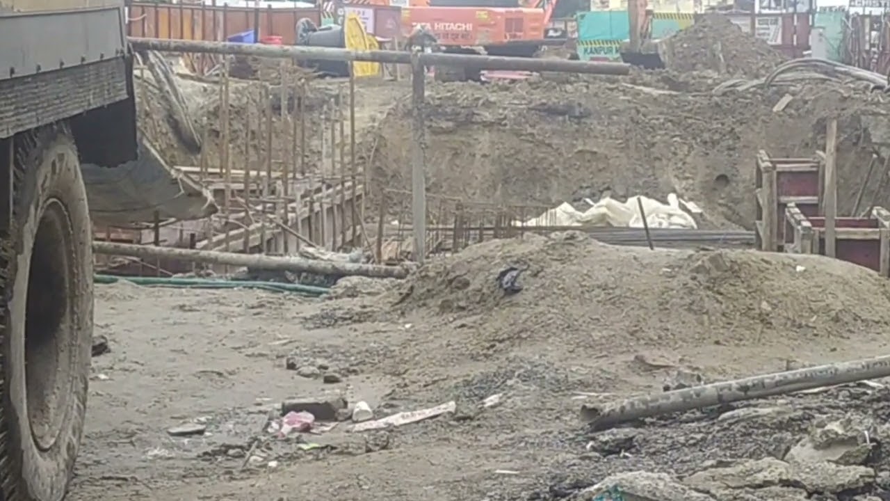 work update on chunniganj metro station ||underground metro station work update ||Kanpur metro