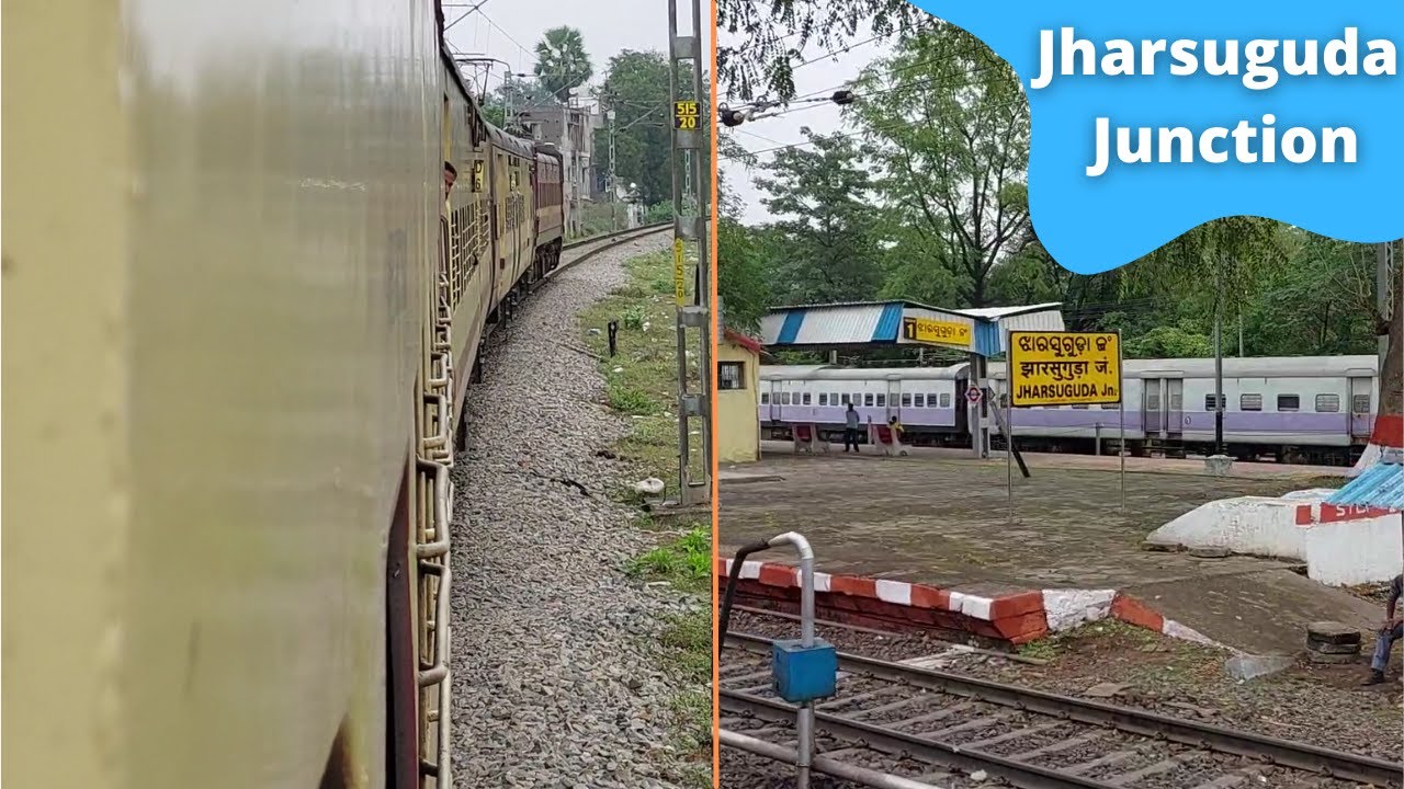Jharsuguda Junction Railway Station || Beautiful Arrival by 18311 Sambalpur - Banaras Express