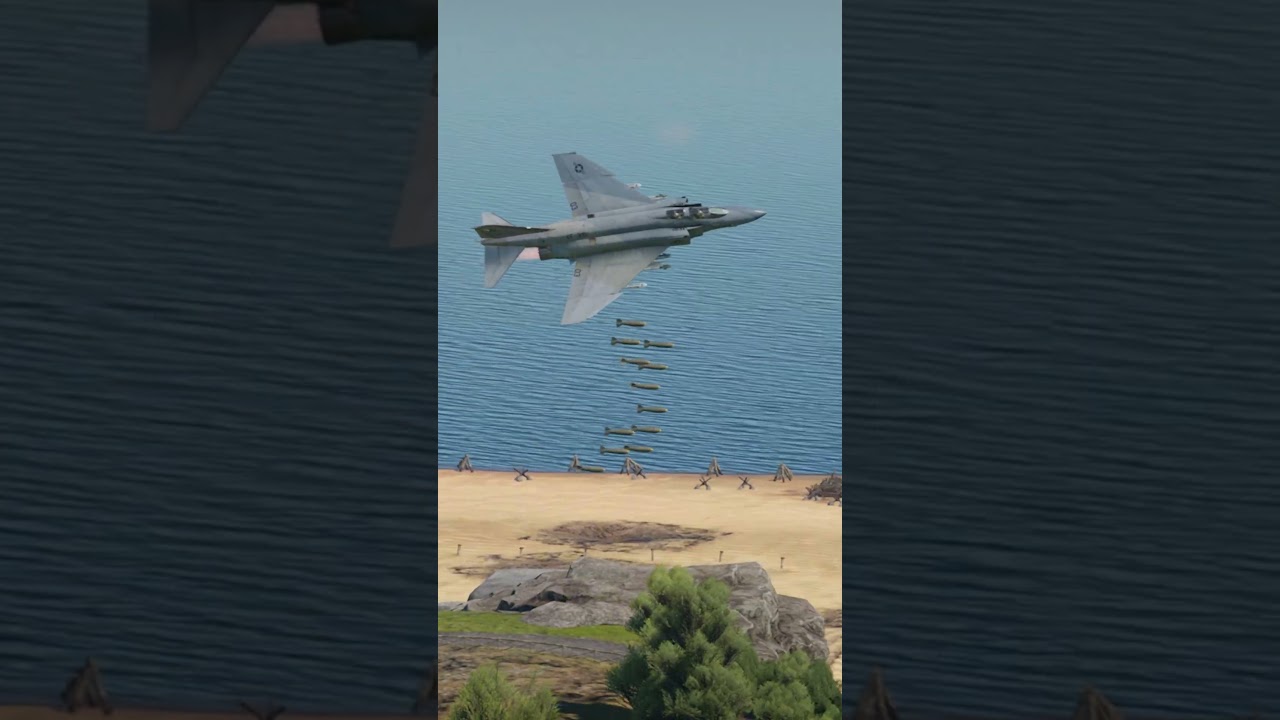 F-4 Phantom Jet Drops Bombs at Low Altitude &ndash; Insane Precision!
