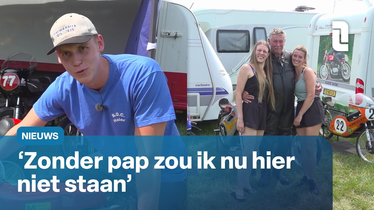 Motorliefde gaat over generaties heen op TT van Haler | L1 Nieuws