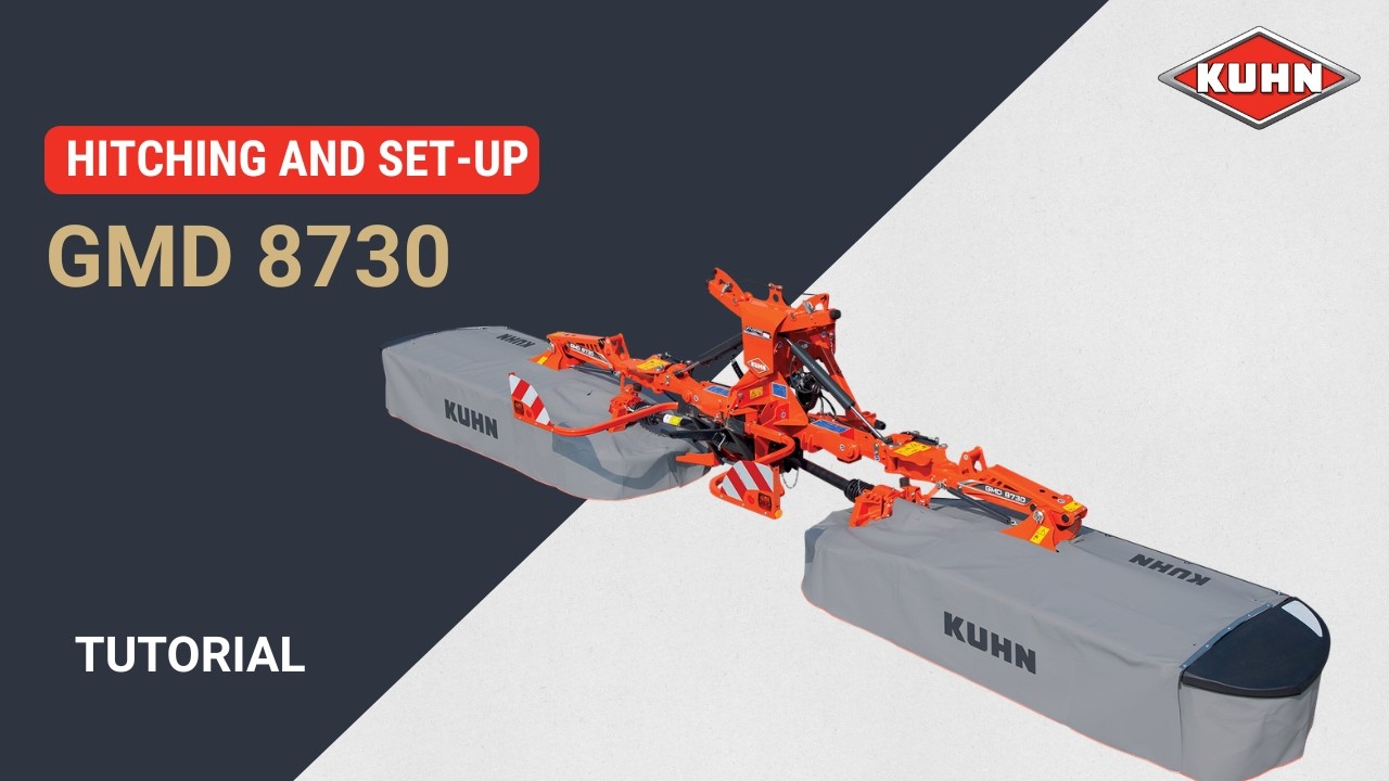 Tutorial - hitching and set-up on the triple dis mower GMD 8730