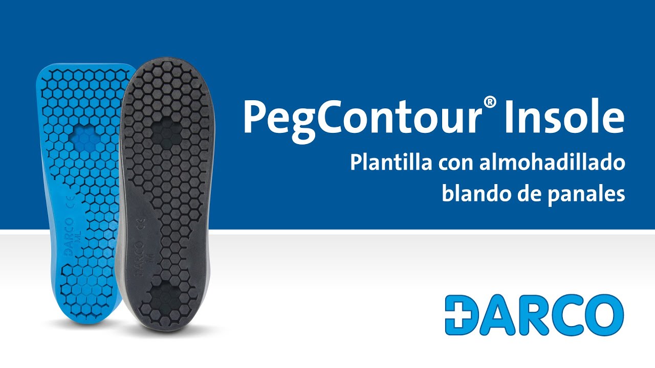 PegContour® Insole Plantilla con almohadillado blando de panales - Redistribución de presión