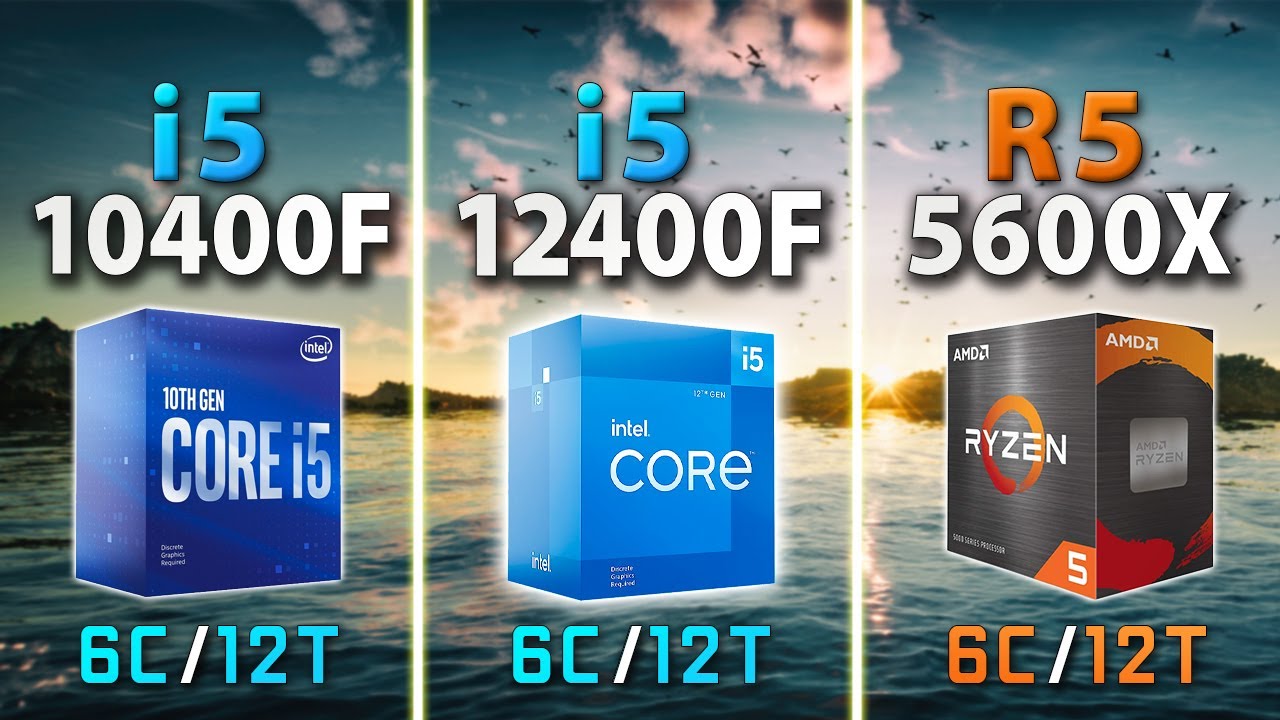 Intel i5 12400F vs 10400F vs AMD Ryzen 5 5600X | DDR4 // Test in 9 Games