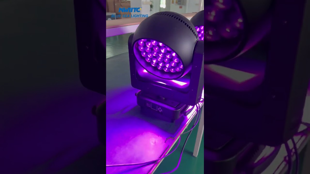 37 LEDs 25w rgbw 4in1 zoom led wash moving head light, nice 