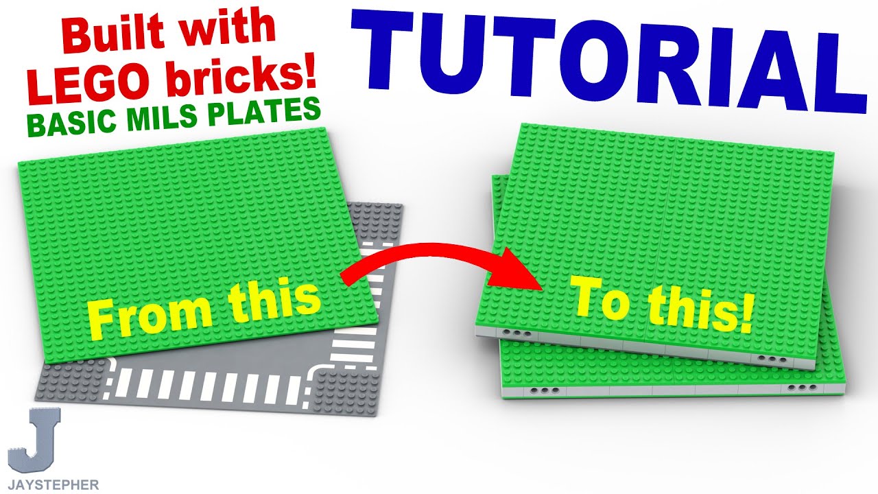 LEGO Tutorial On Basic Modular Integrated Landscaping System MILS Plates