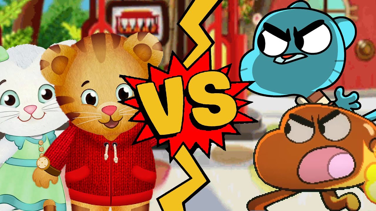 M.U.G.E.N. Battles | Katerina Kittycat/Daniel Tiger vs Gumball/Darwin