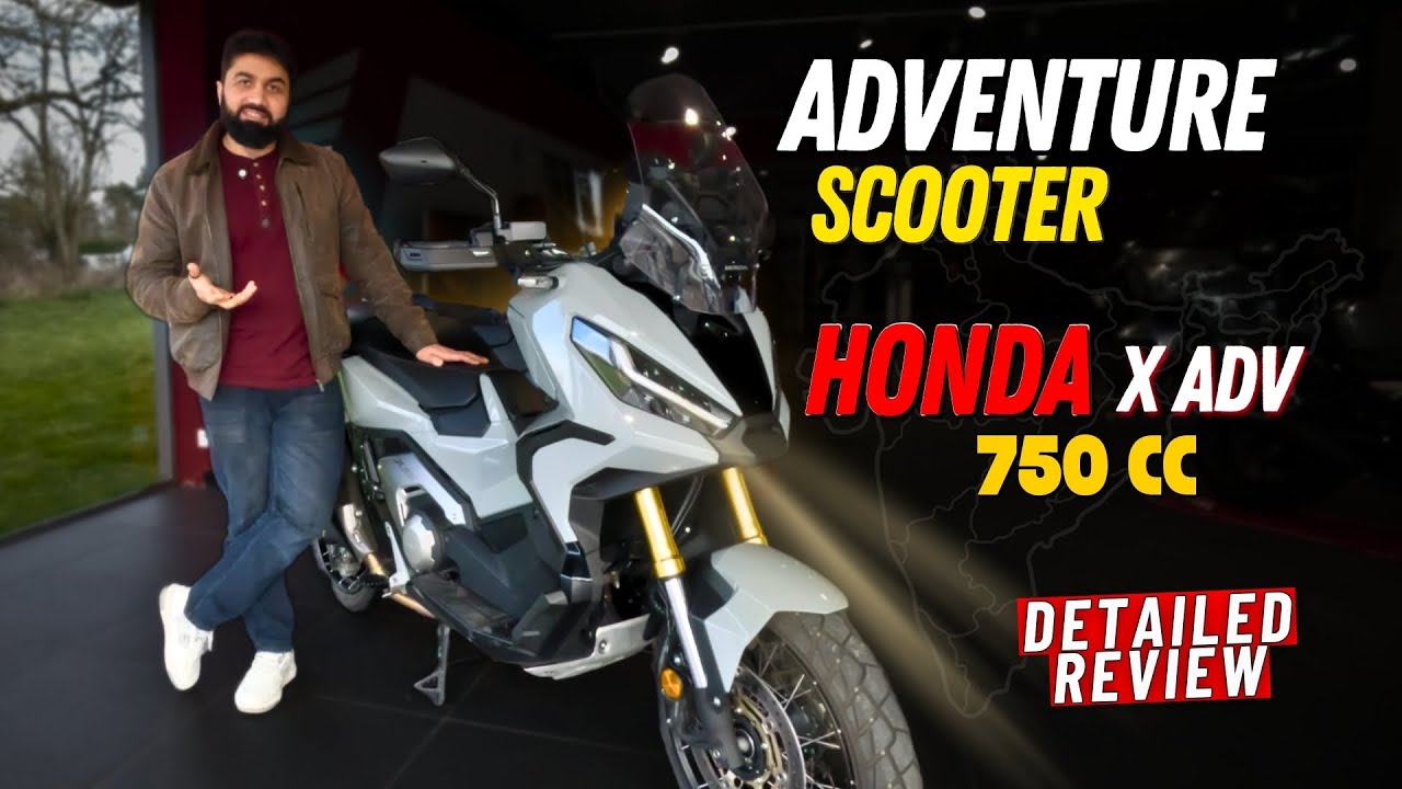 🤯 HONDA X ADV 750 🏍️ 🔥 1-й обзор на хинди, отдых в Индии #honda @Honda #adventurescooter