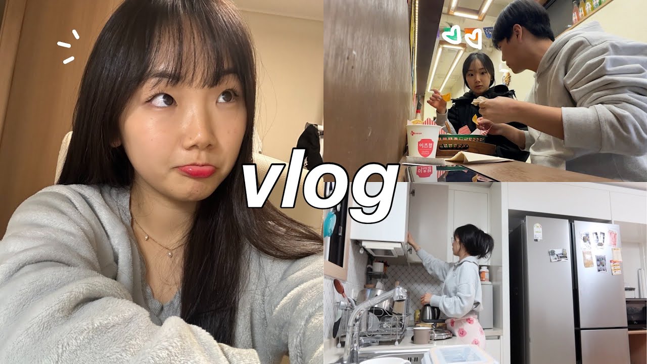 morando sozinha na coreia: primeira semana de férias, date, cozinhando, de volta para casa :)