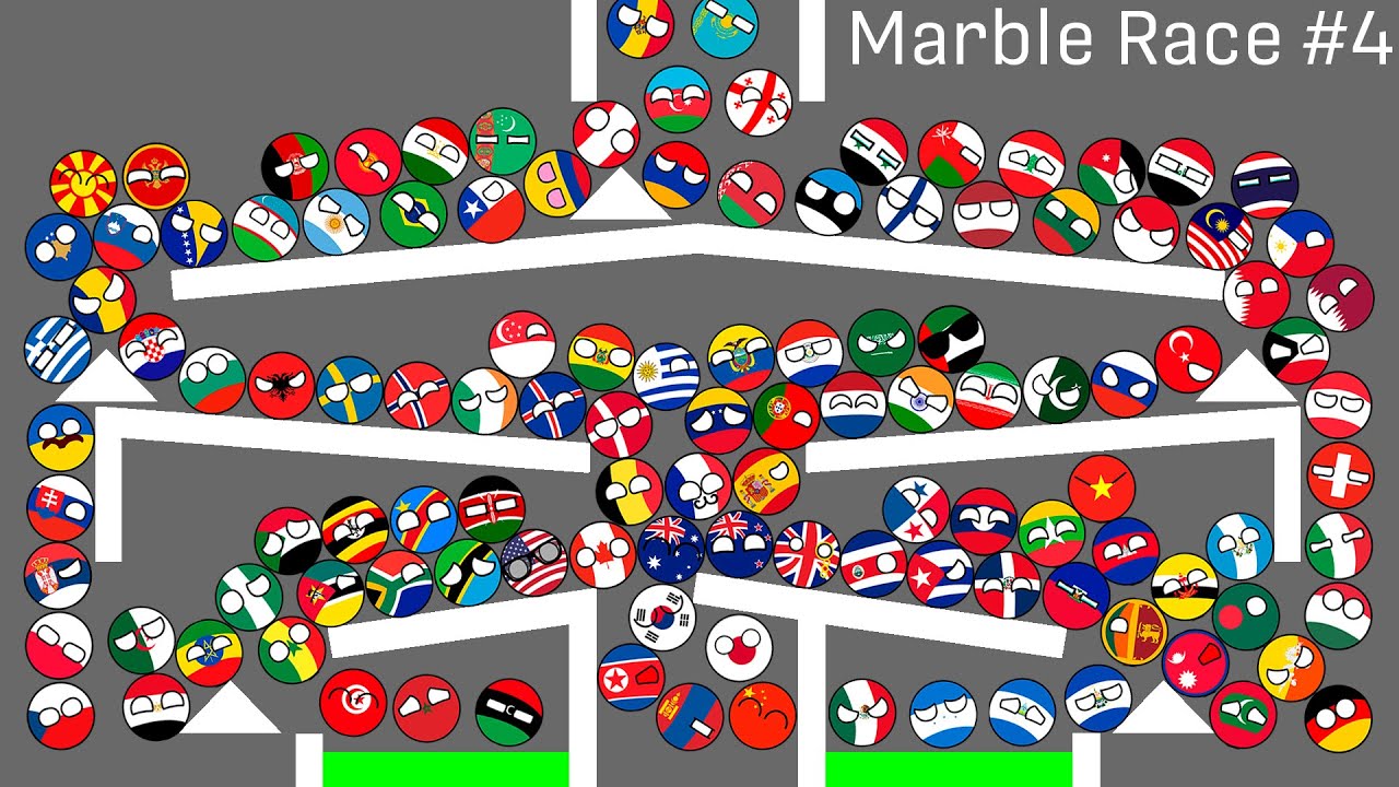 Countryballs Marble Race League #4 | 2020 Fall League