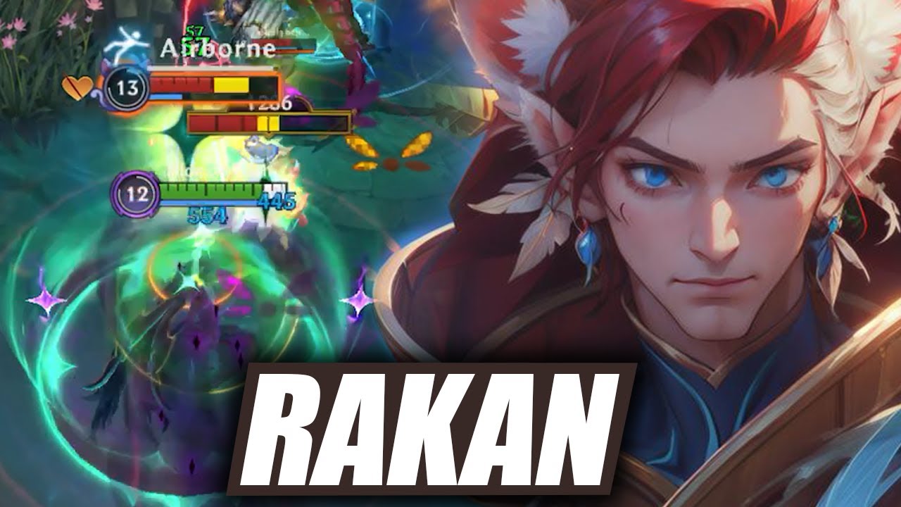 Wild Rift Rakan Support Gameplay in Season 15 (Build & Runes)