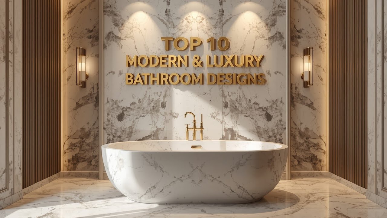 “Top 10 Modern & Luxury Bathroom Designs | Ultimate Style & Comfort”