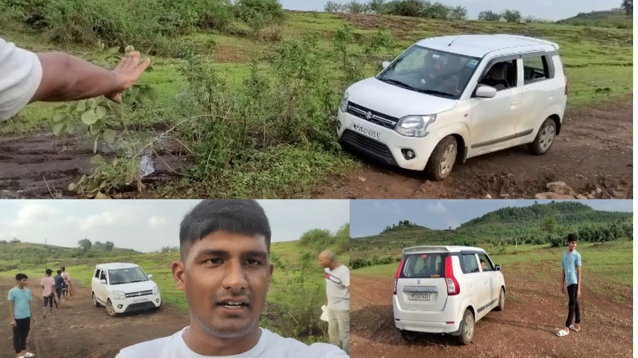 Wagon R Se Off-Roading Karke Farmland Tak! 🚜💨 #offroading #offroad #vlog #trending #viralvideo 