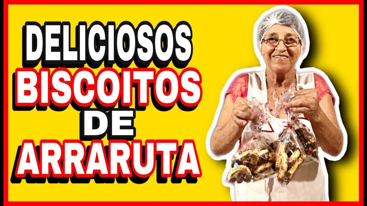 DELICIOSA RECEITA   BISCOITO DE ARARURA COM COCO E COBERTURA DE CHOCOLATE -  RECEITAS DA VÓ ARLETE!