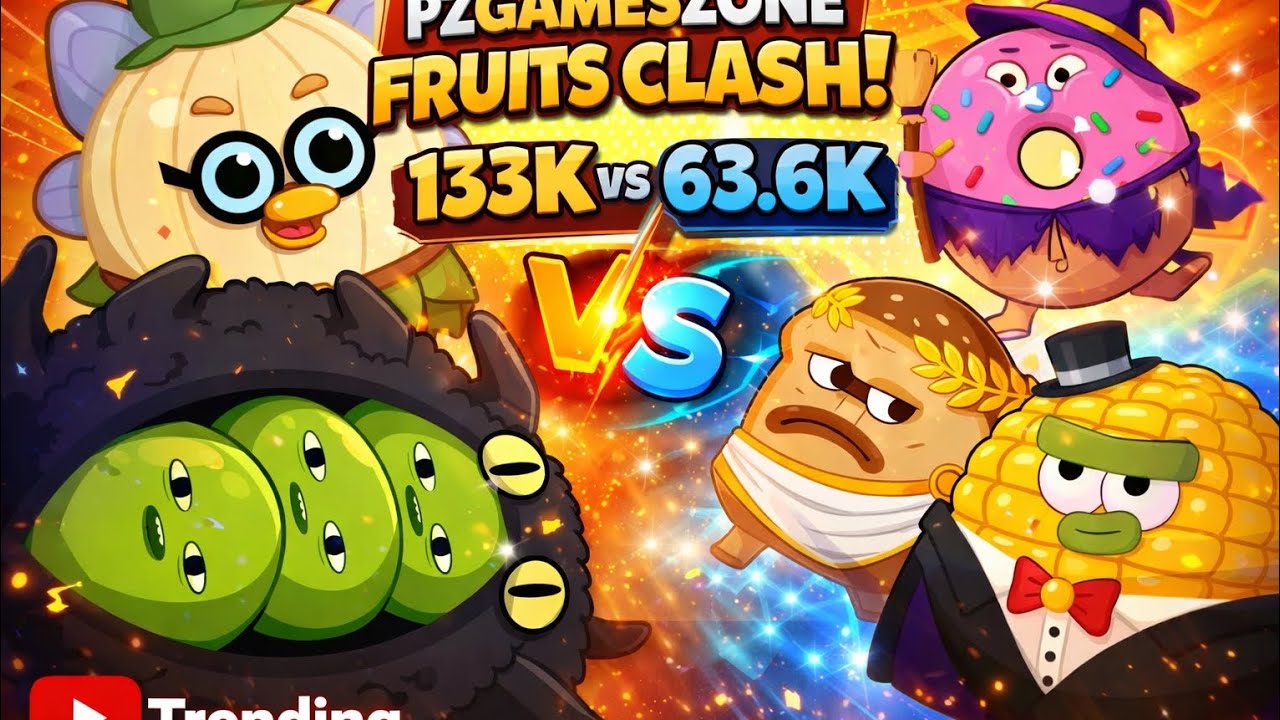 INSANE Long Match in Fruits Clash 🔥 Highest Score Ever! | PZGamesZone ##pzgameszone #gamingbypz #pz9