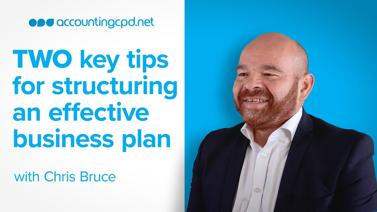Two key tips for structuring an effective business plan
