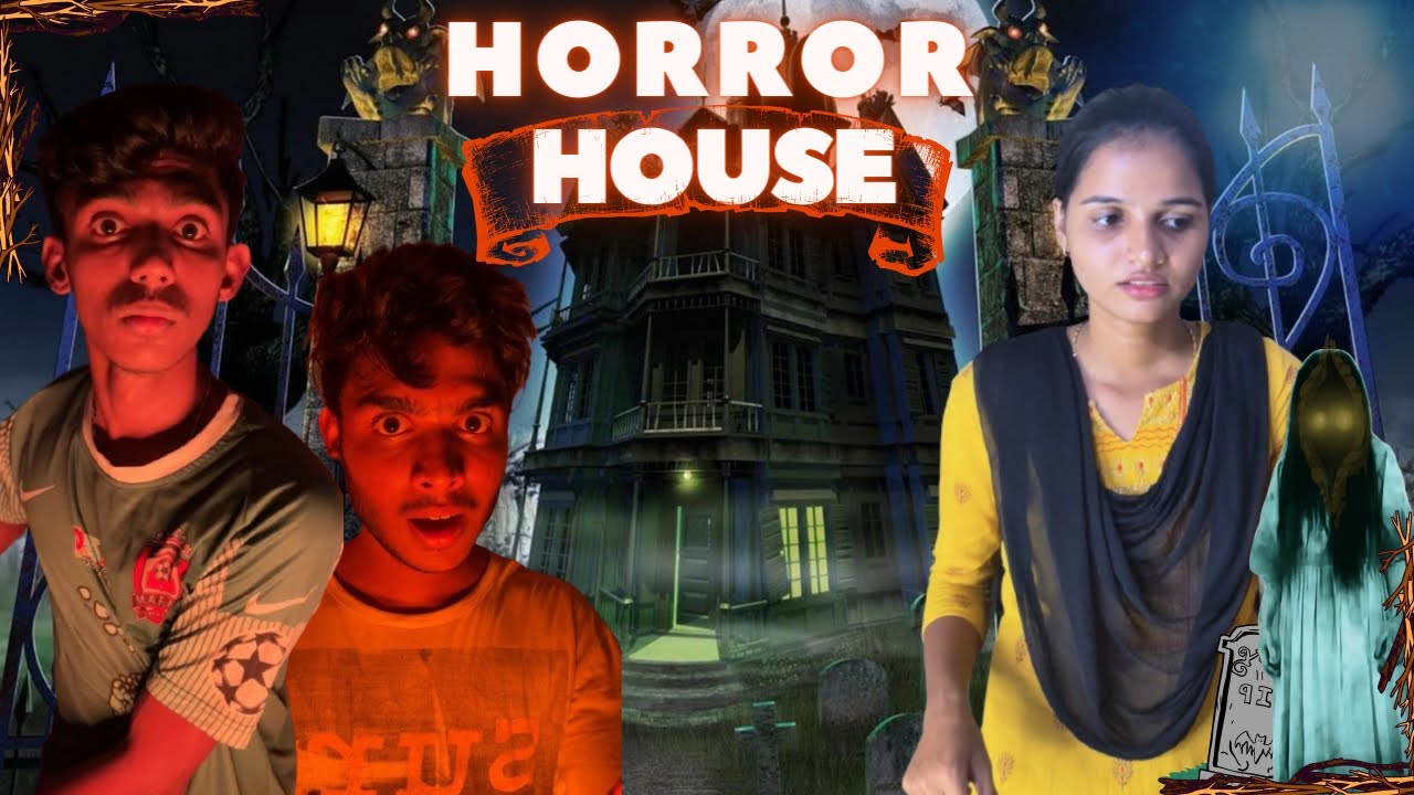 Horror House👻 Wait for Twist 😂 #shorts #youtubeshorts #trending #siblings #ghost #comedy #funny