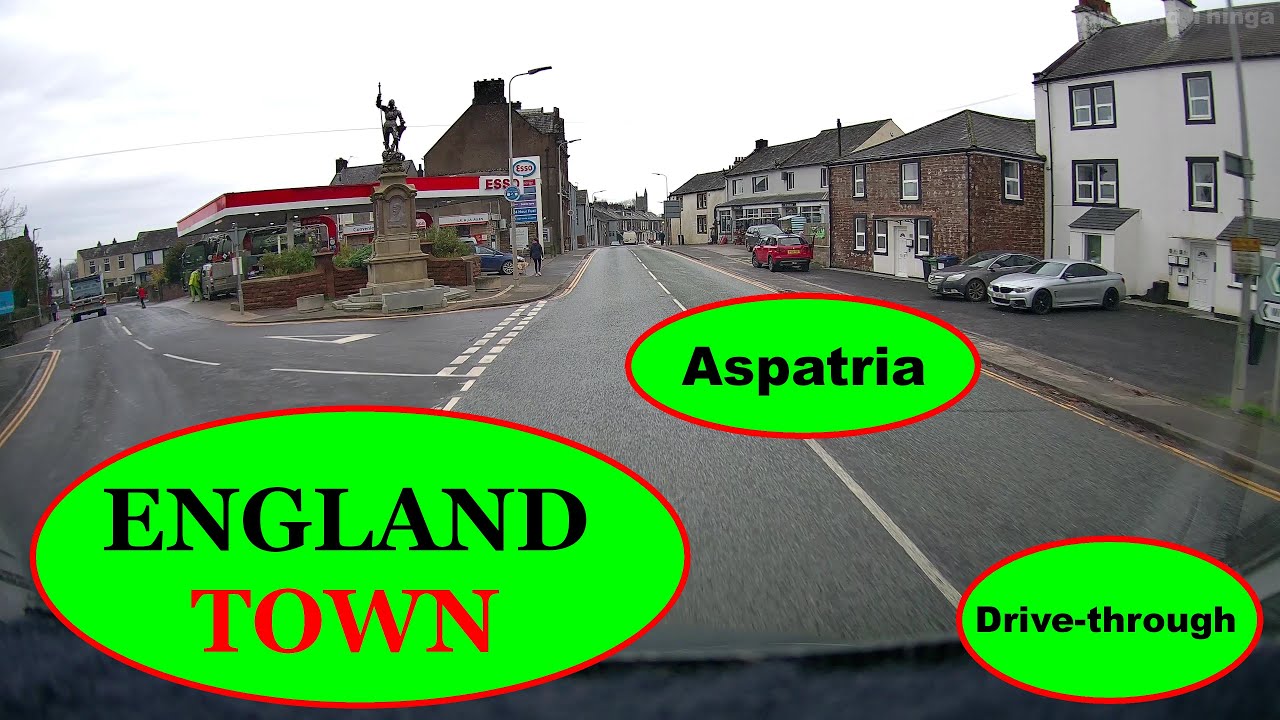 ENGLAND. 4k. Towns: Aspatria, Cumbria. + A quick look at the railway station.