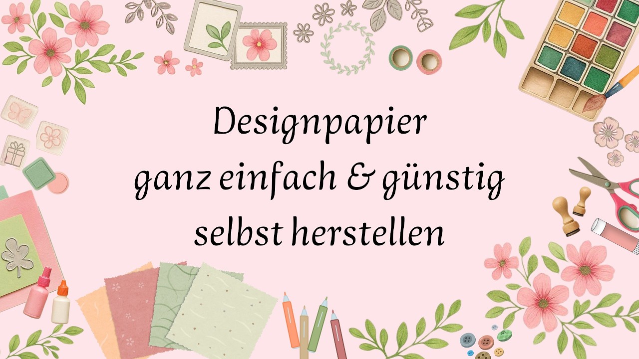 Einfach, schnell und super günstig:Echte Blätter in Papier stempeln & prägen OHNE teure Blumenpresse