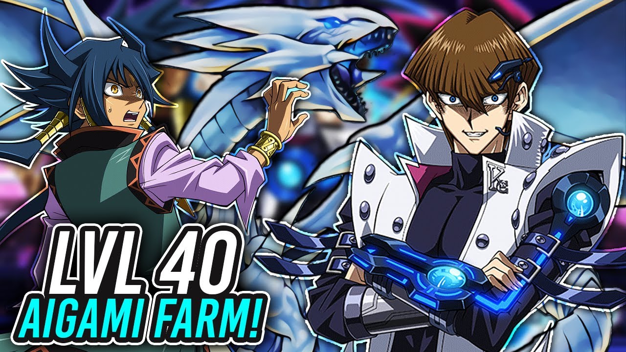 HOW TO FARM AIGAMI! LEVEL 40 FARM, 8000+ SCORE, F2P DECK! [Yu-Gi-Oh! Duel Links]