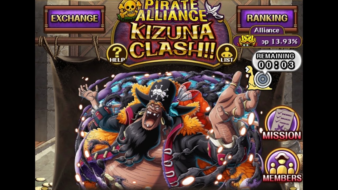 OPTC KIZUNA BLACKBEARD, MY TEAMS