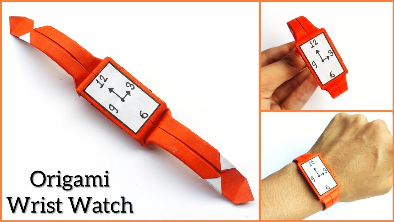 Fathers Day Gift Ideas | Origami Wrist Watch Making | Fathers day Handmade Gift | diy Origami Gift