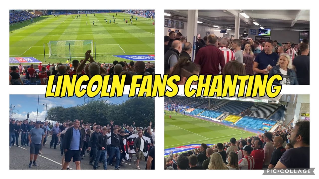 Lincoln City FC Fans Chanting at Peterborough United FC