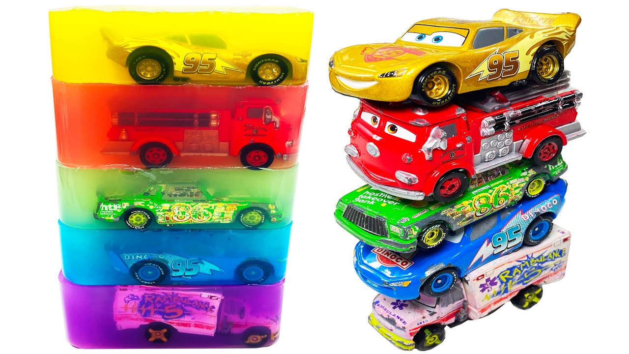 Satisfying Jelly Cutting Vol.3 : Lightning McQueen Tomica Edition