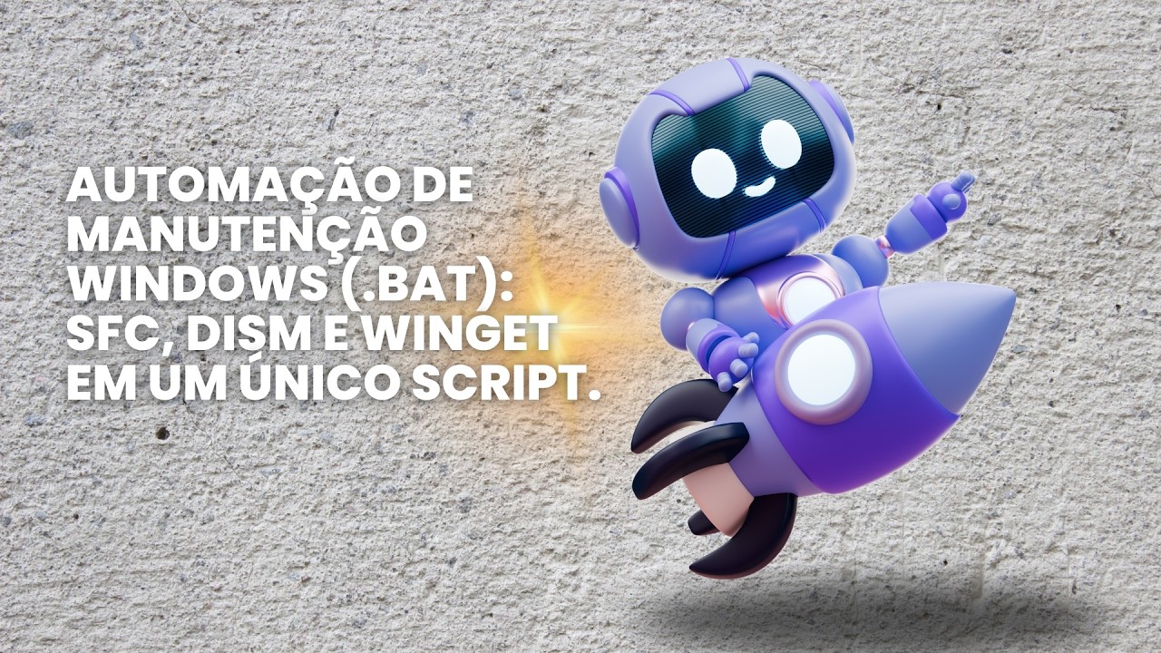 Automa&ccedil;&atilde;o de Manuten&ccedil;&atilde;o Windows (.bat): SFC, DISM e Winget em um &uacute;nico Script.