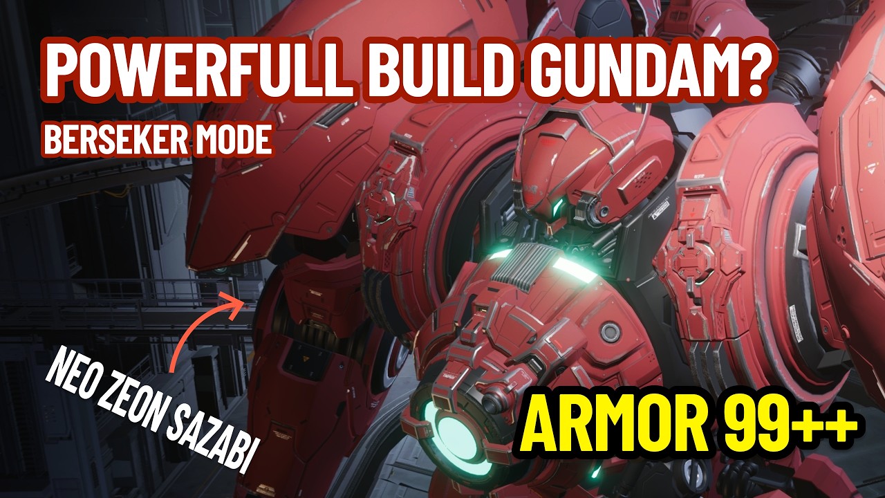 Piloting Powerful Build Sazabi Gundam - Mecha Break Ranked