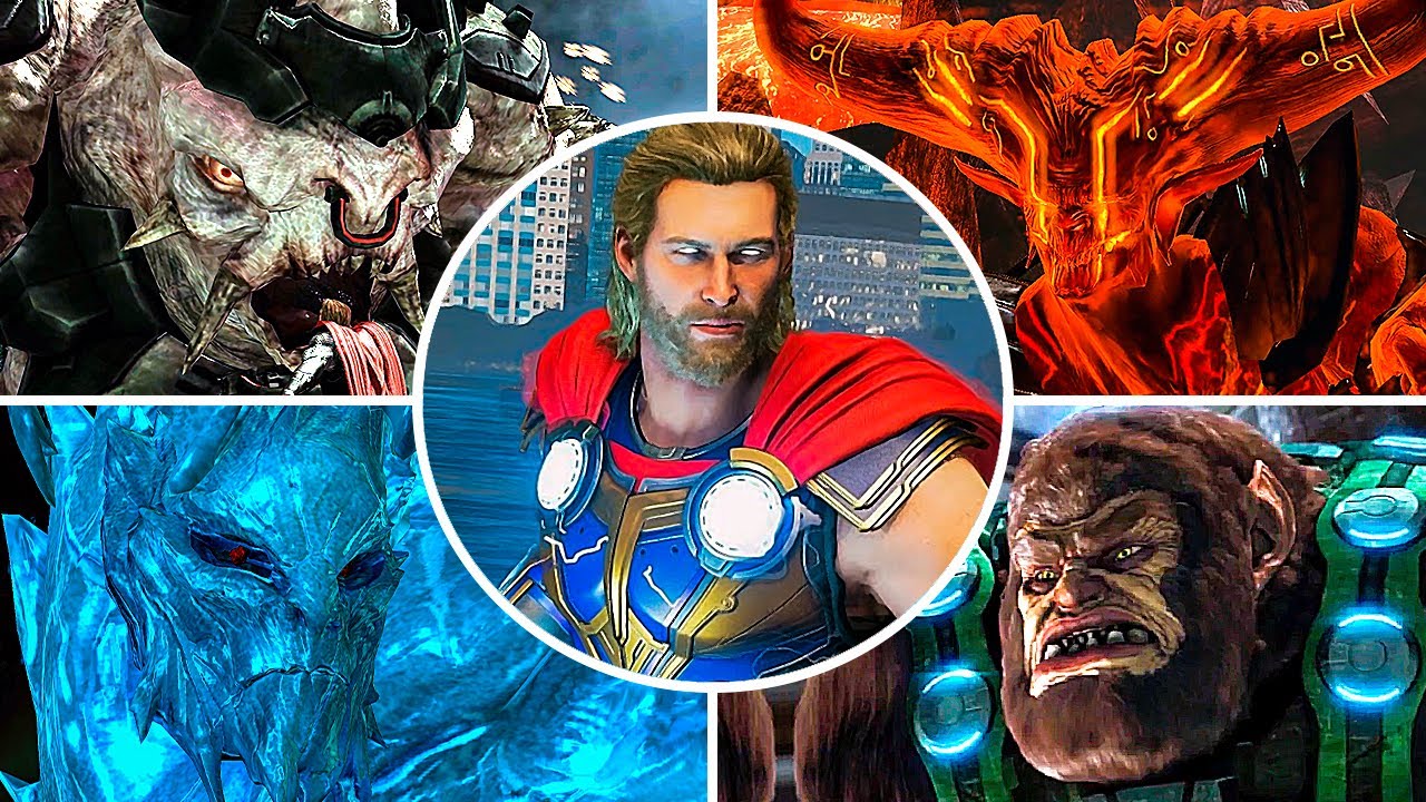 Thor: God of Thunder - All Bosses & Ending + Cutscenes (4K 60FPS)