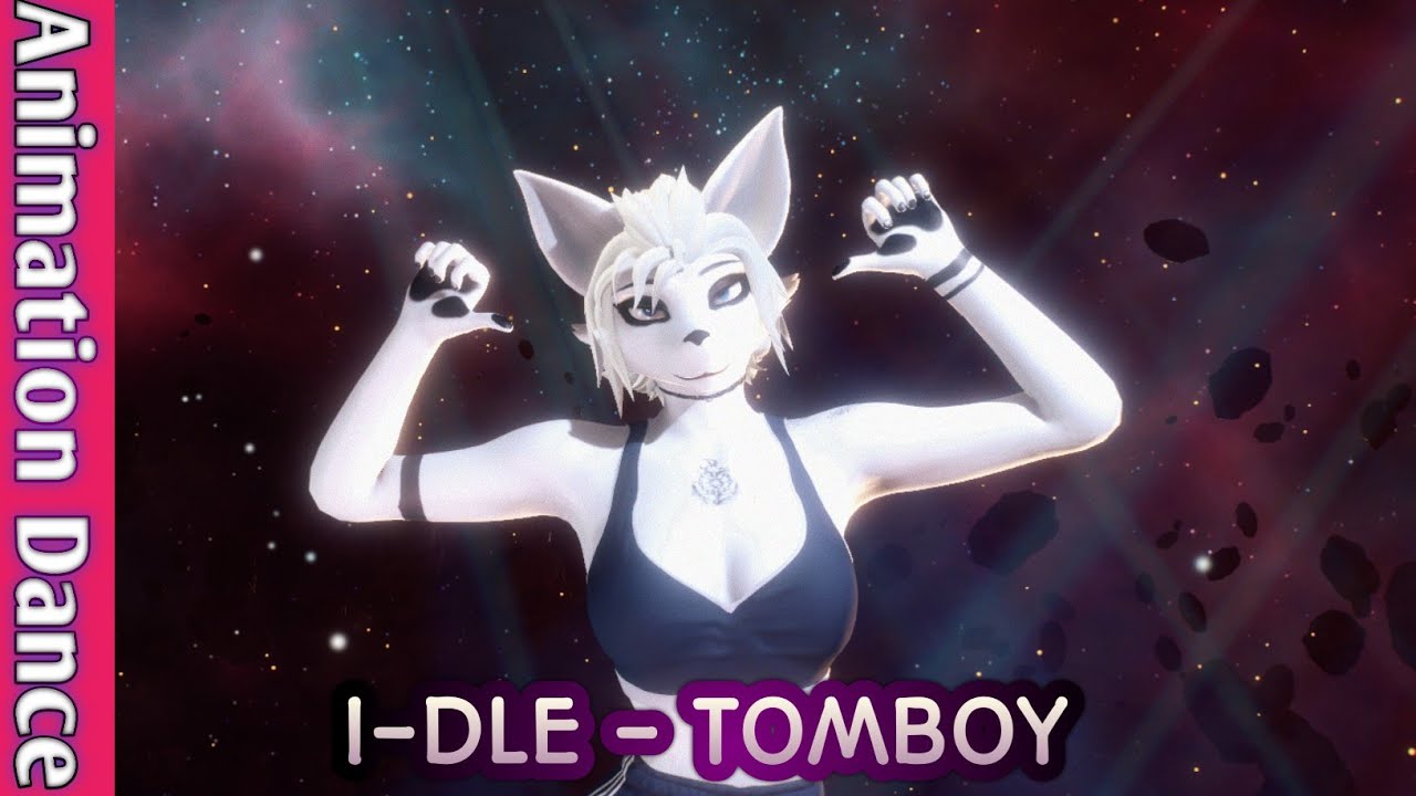 I-DLE TOMBOY || furry animation dance (Maxine edition)
