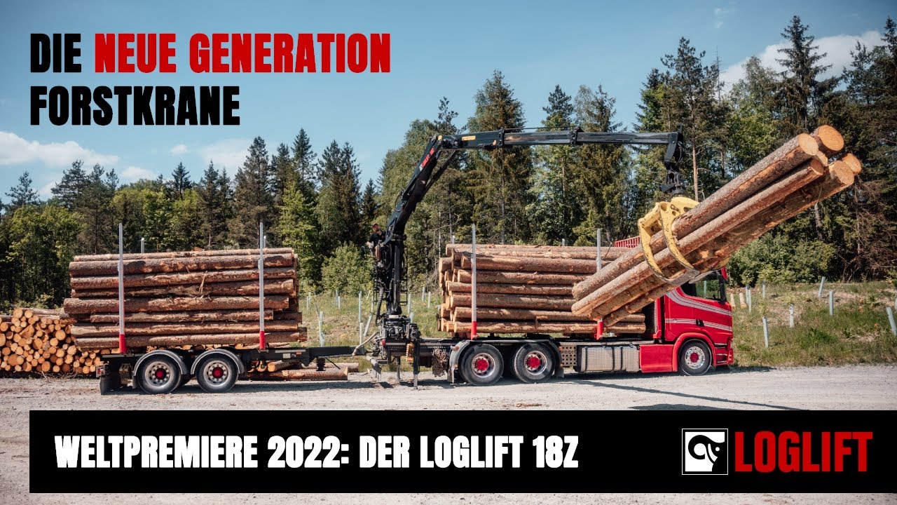 Erlebt die neue Generation Forstkrane: Den LOGLIFT 18Z auf der INTERFORST 2022